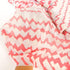 Pink Light Gray Cream Abstract Chevron Light Weight Mesh Knit Fabric 1 yard  Extra Wide  LMS00014
